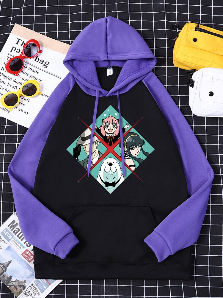 Spy X Family Creative Four Grid Print Hoodie