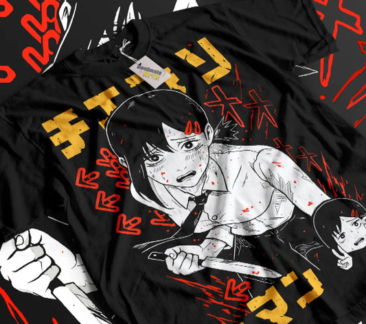 Kobeni T-Shirt Denji Makima Pochita Chainsaw Man Shirt