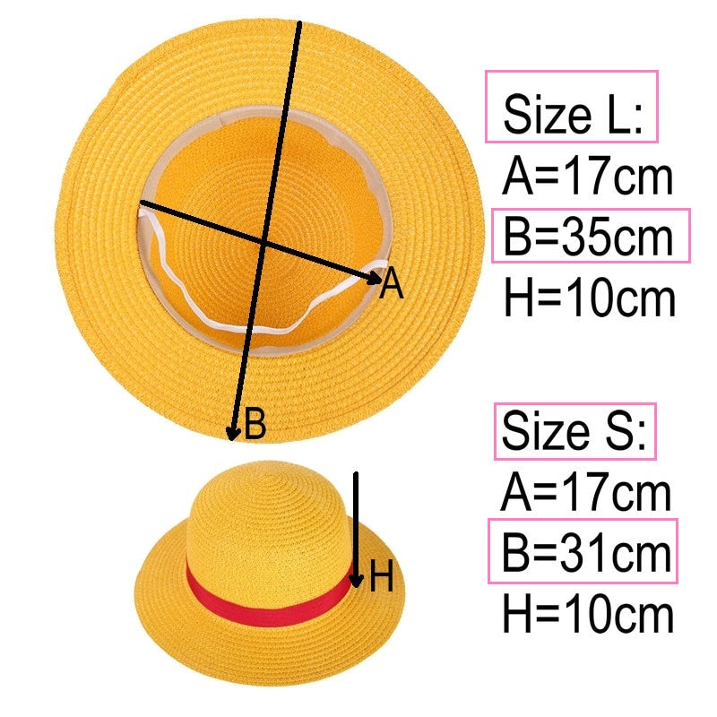 One Piece Neck String Luffy Flat Hats