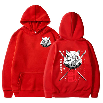 Demon Slayer Hashibira Inosuke Printed Hoodies