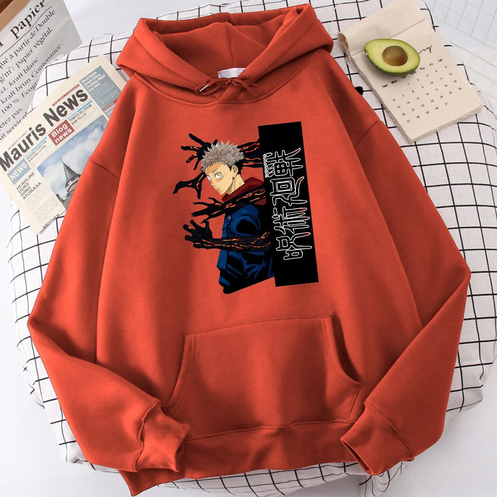 Jujutsu Kaisen Itadori Yuuji Anime Prints Hoodie