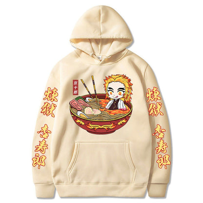 Demon Slayer Kyojuro Rengoku The Flame Hashira Print Hoodie