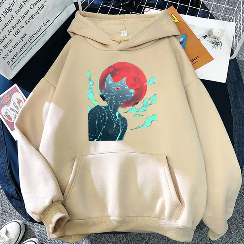 Beastars wolf Anime Harajuku Hoodies