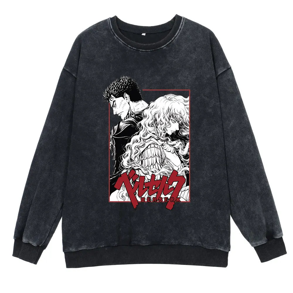 Berserk Retro Washed Sweatshirts