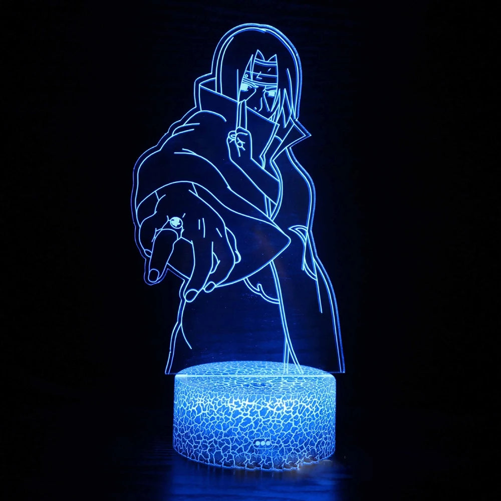 Naruto Uzumaki Akatsuki Kakashi Hatake 3D Table Lamp