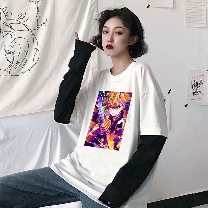 Demon Slayer Agatsuma Zenitsu Fake Two T-Shirts