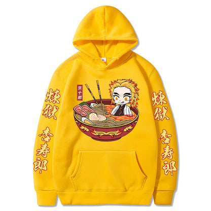 Demon Slayer Kyojuro Rengoku The Flame Hashira Print Hoodie