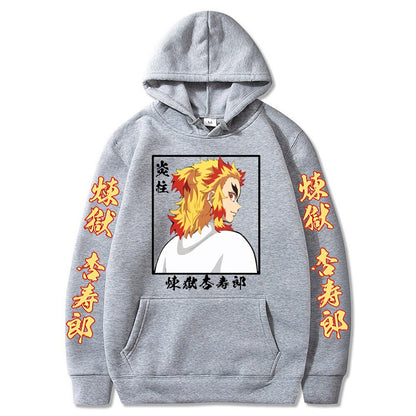 Demon Slayer Rengoku Kyojuro The Flame Hashira Hoodie