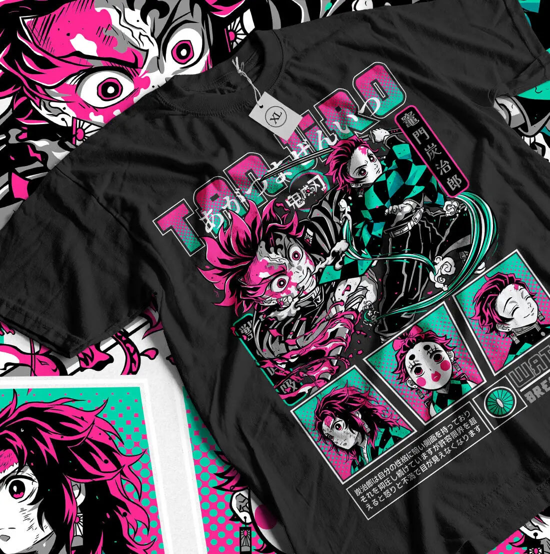 Kimetsu No Yaiba Zenitsu Tanjiro Demon Slayer T-Shirt