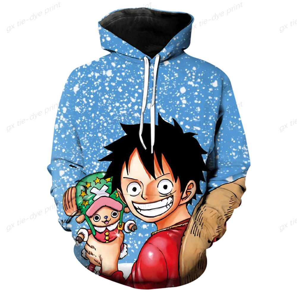 One Piece Luffy 3D Printed Hoodies