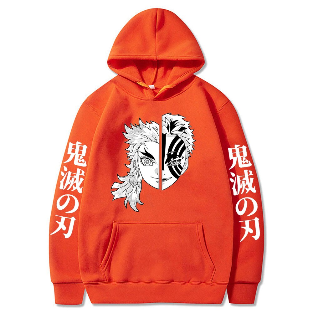 Demon Slayer Rengoku Akaza Twelve Kizuki Printing Hoodie