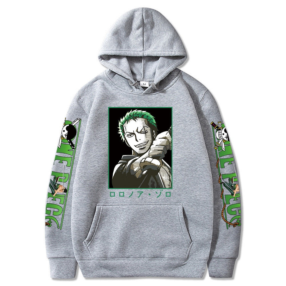 One Piece Pullover Roronoa Zoro Graphic Hoodies