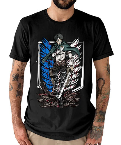 Attack on Titan Capitán Levi Honor Batalla Final T-Shirt