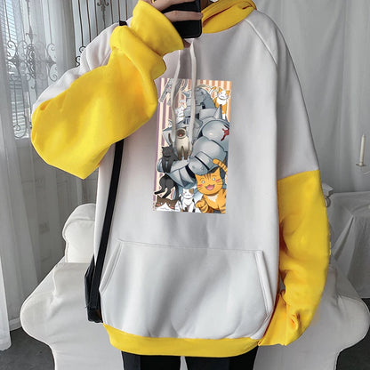 Fullmetal Alchemist Alphonse Elric Cats Funny Hoodie