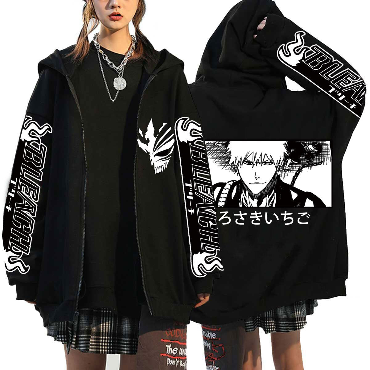 Bleach Kurosaki Ichigo Zipper Hoodie