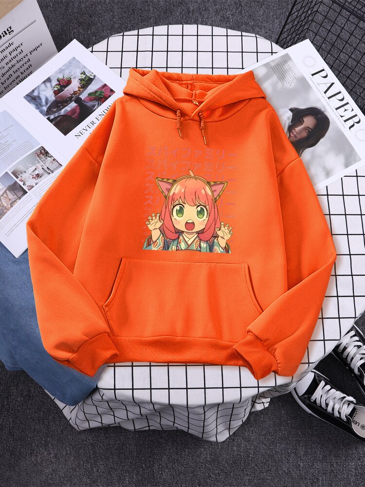 Spy X Family Art Anya Kawaii Print Hoodies