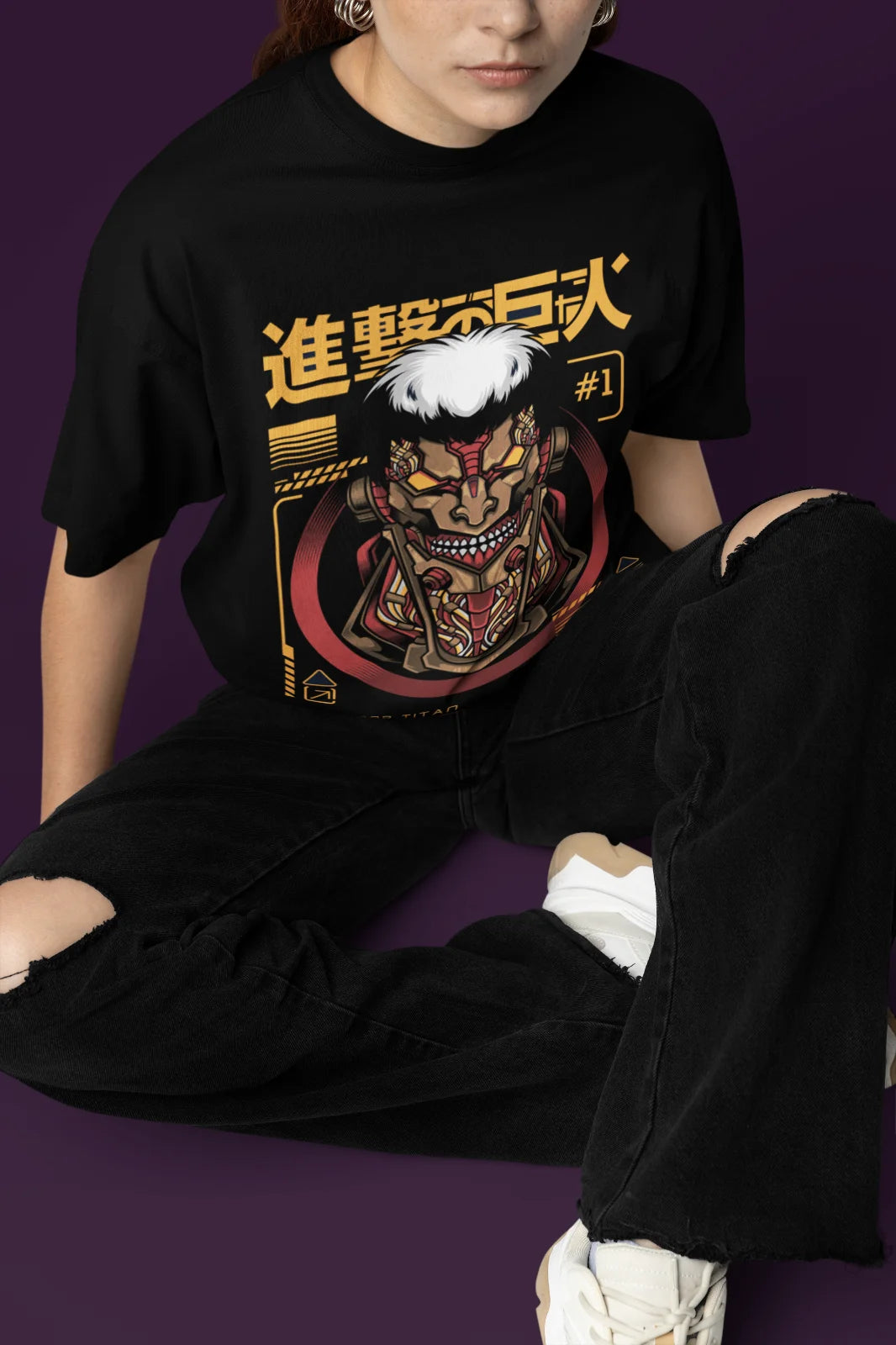 Armored Reiner Braun Attack On Titan T-shirt