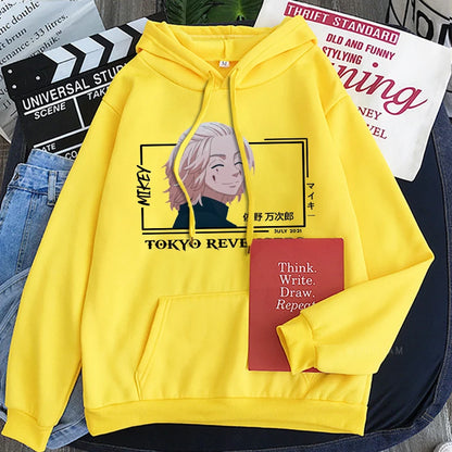 Tokyo Revengers Smiling Mikey Patchwork Hoodie