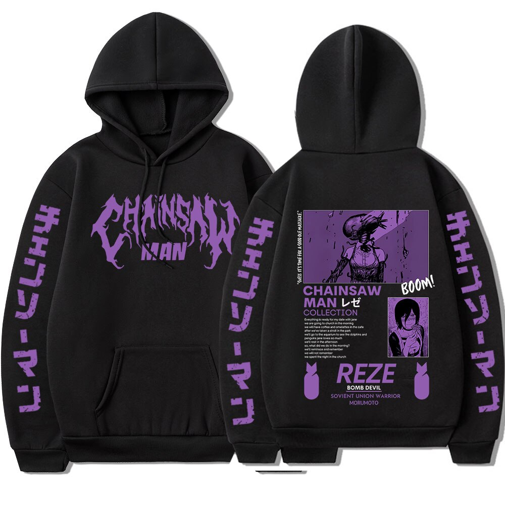 Chainsaw Man Reze Print Hoodie