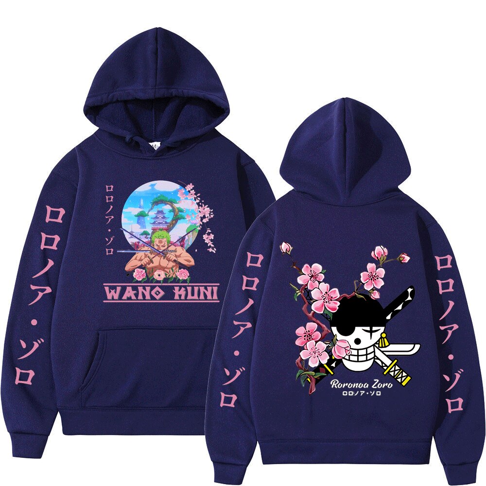 Roronoa Zoro Print Hoodie