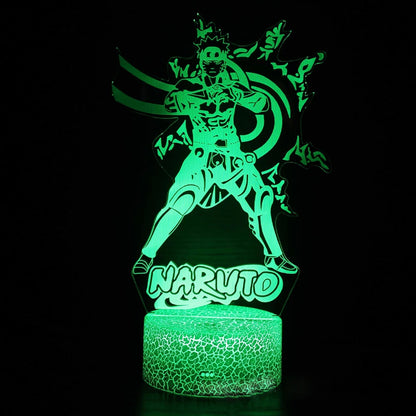 Naruto Uzumaki Akatsuki Kakashi Hatake 3D Table Lamp