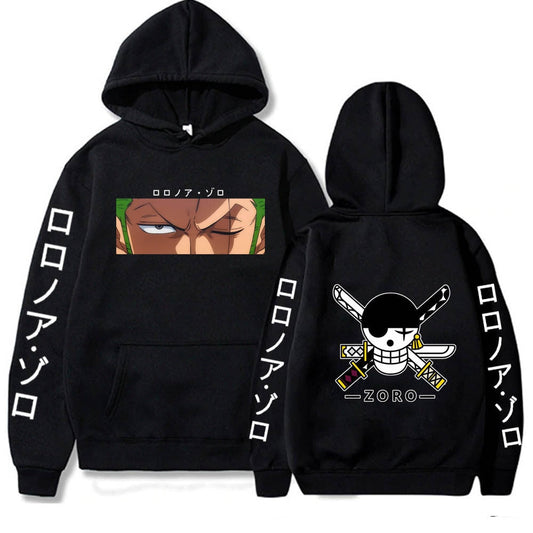 Roronoa Zoro Print Hooded