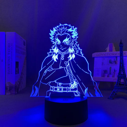 Demon Slayer Rengoku Kyojuro 3D Lamp