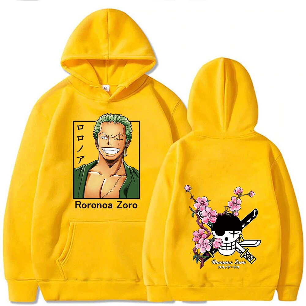 One Piece Roronoa Zoro Prints Pullover Hoodies