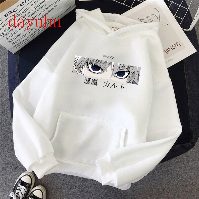 Hunter X Hunter Killua Zoldyck Devil Eye Print Hoodies