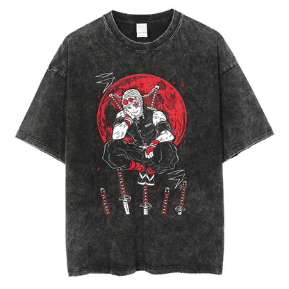 New Demon Slayer Vintage Washed T-Shirt