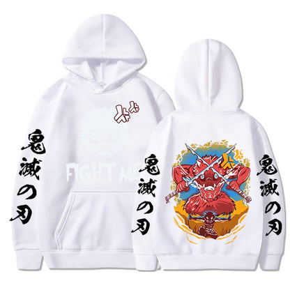 Demon Slayer Funny Boar Head Inosuke Hoodie