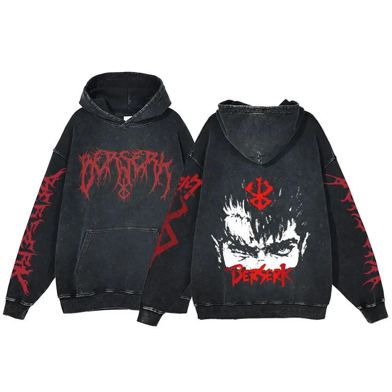 Berserk Acid Washed Hoodie