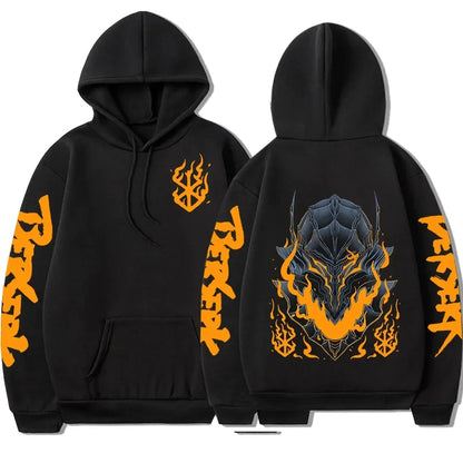 Guts Scorch Flame Printed Pullover Hoodie