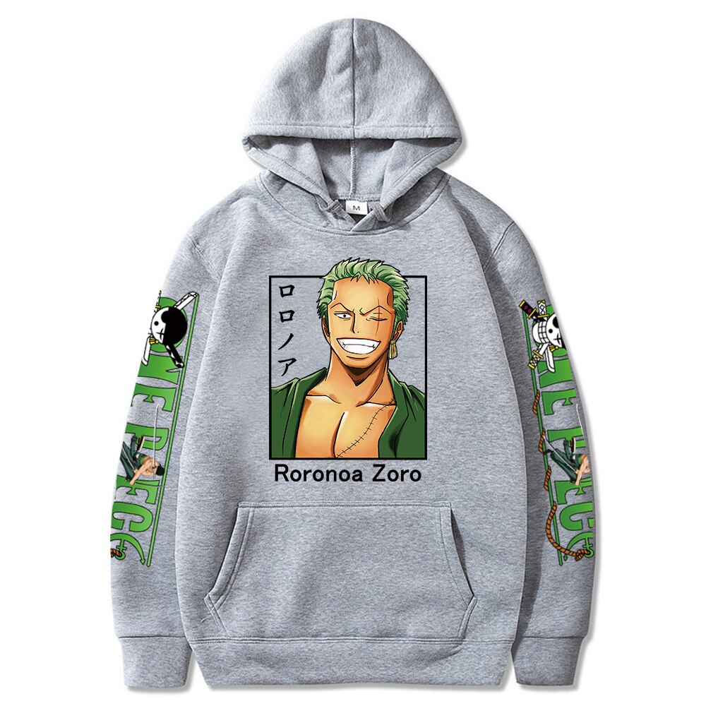 One Piece Roronoa Zoro Printed Hoodie