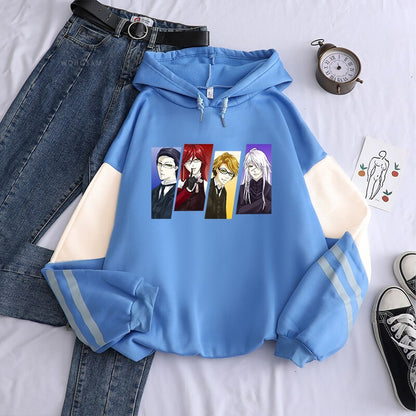 Black Butler Shinigami Undertaker Sutcliff Grell Spears William T Hoodie