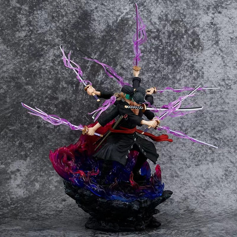 One Piece Roronoa Zoro Ashura Three Heads And Six Arms Nine Sabres Flow Action Figure