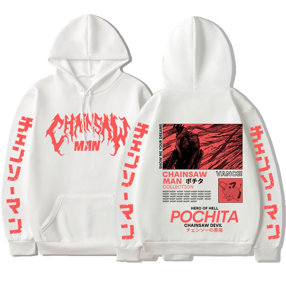 Chainsaw Man Pochita Graphic Hoodies