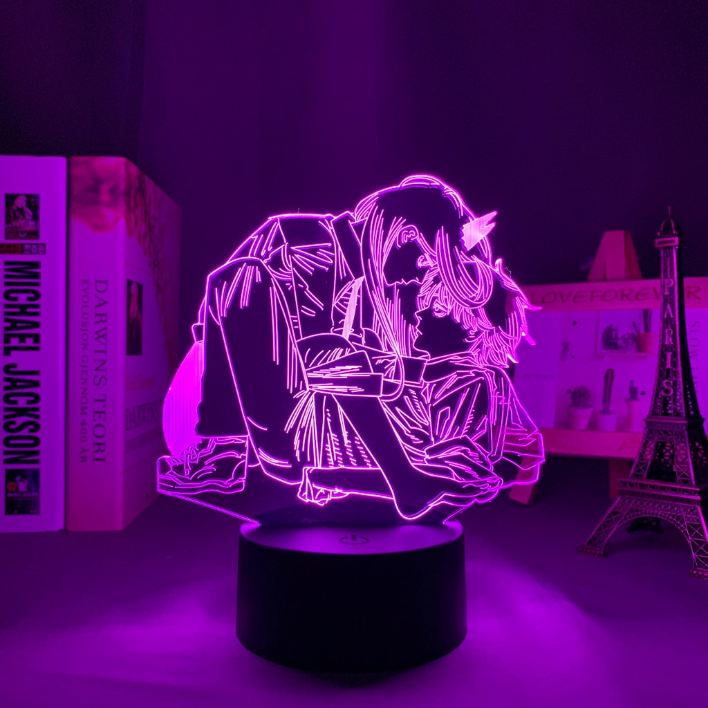 Chainsaw Man Denji and Power 3D Lamp