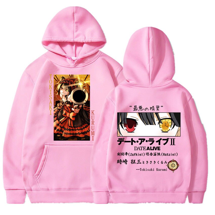 Date A Live Tokisaki Kurumi Print Hoodie