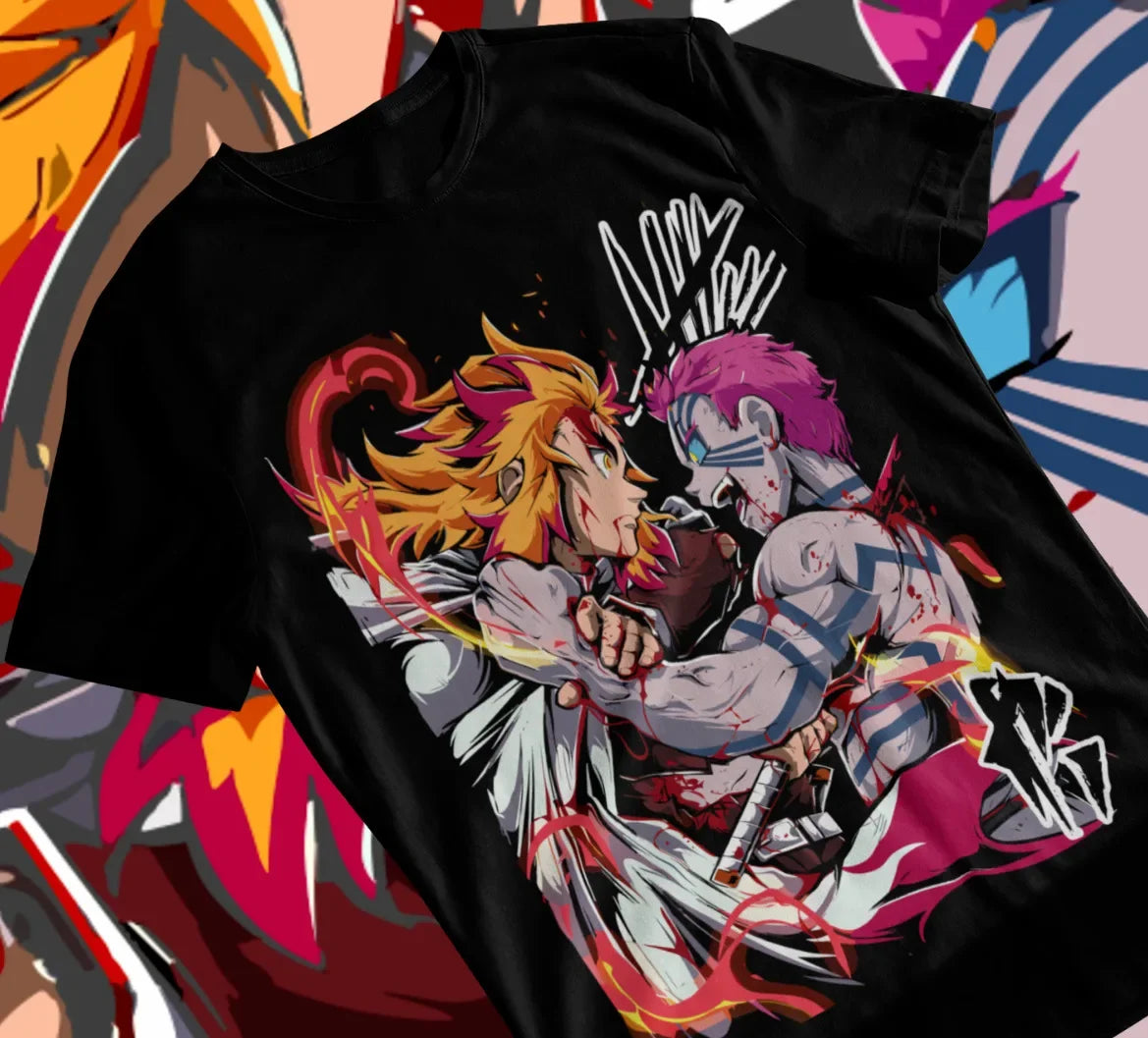 Rengoku Akaza Demon Slayer Kimetsu No Yaiba T-Shirt