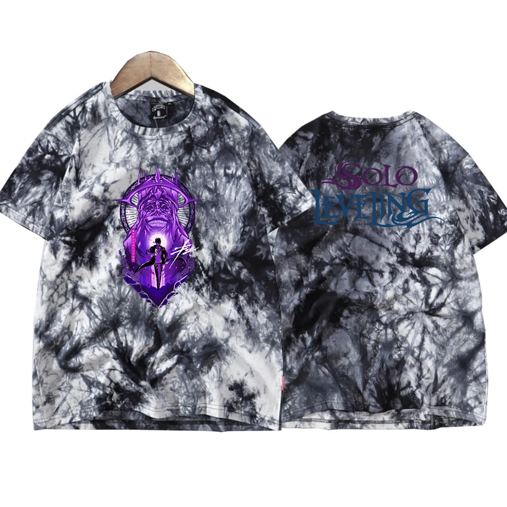 Solo Leveling Statue of God Retro Tie Dye T-Shirt