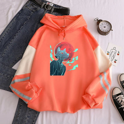 Beastars wolf Anime Harajuku Hoodies