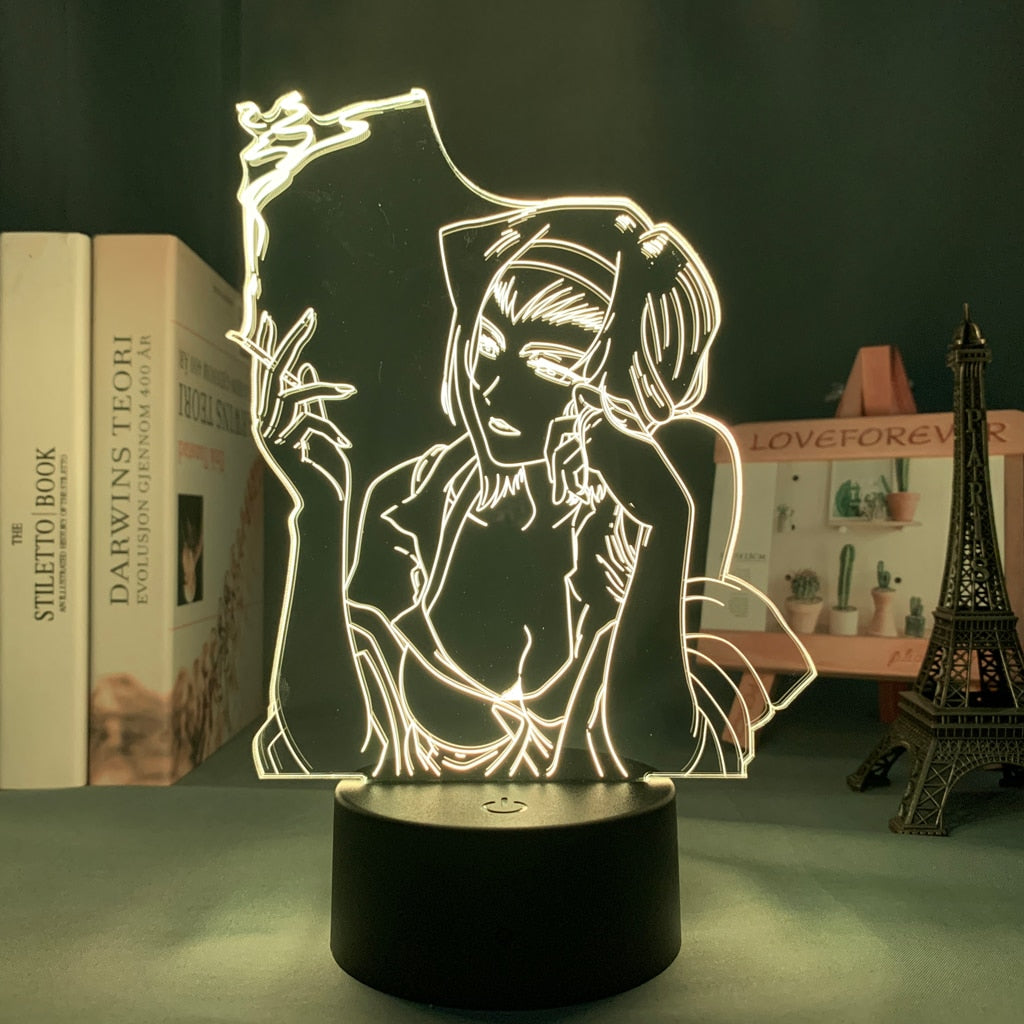 Cowboy Bebop Faye Valentine 3D Lamp