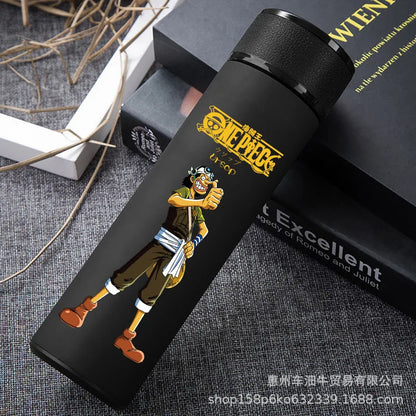 One Piece Stainless Steel Luffy Roronoa Zoro Water Bottle