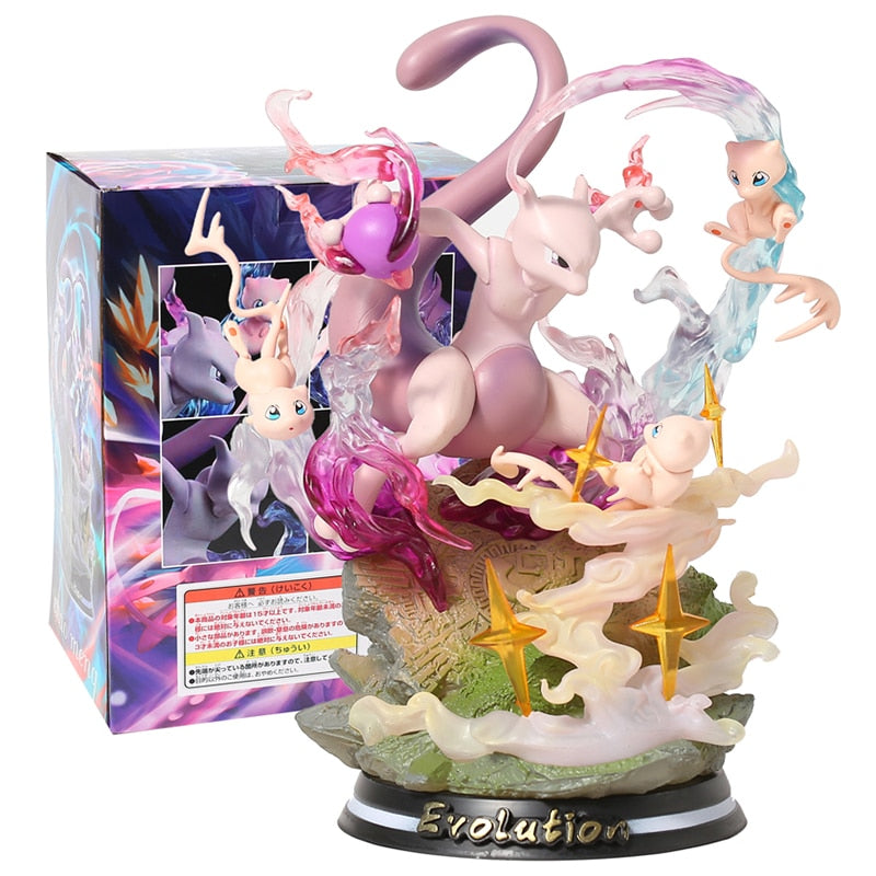 Pokemon Evolution Charizard Charmander Mewtwo Mew PVC Figure