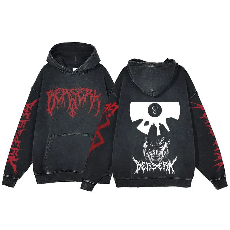 Berserk Acid Washed Hoodie