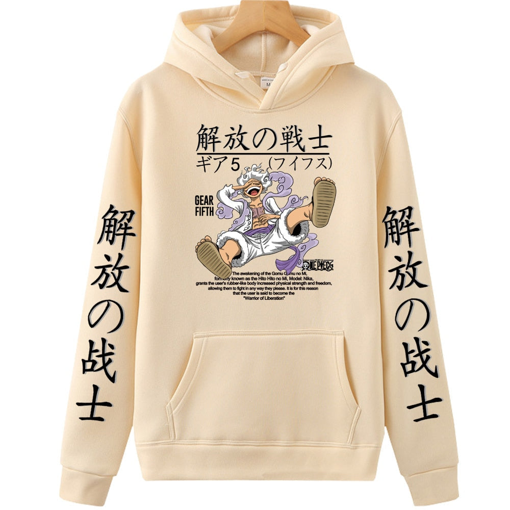 One Piece Luffy Sun God Hoodie