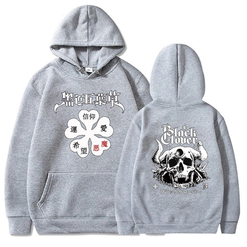 Black Clover Logo Pullovers Hoodie