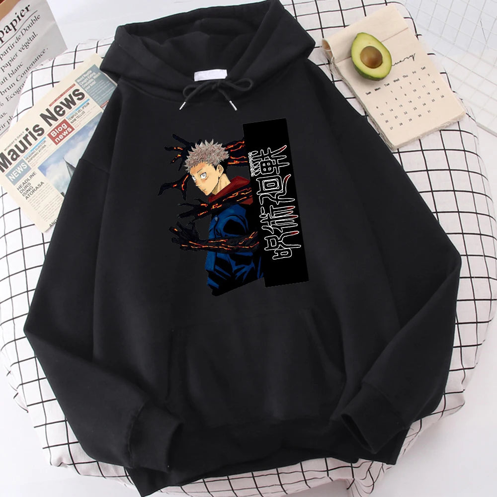 Jujutsu Kaisen Itadori Yuuji Anime Prints Hoodie