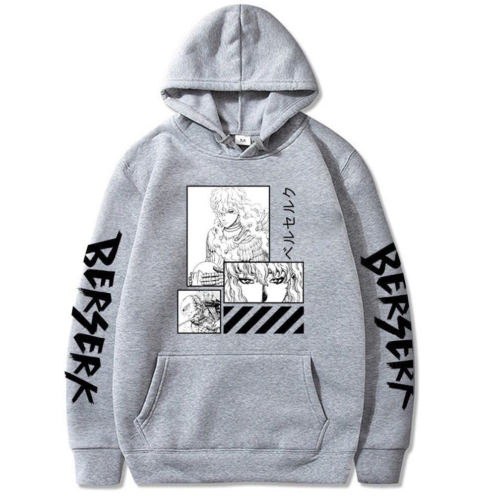 Japanese Harajuku Berserk Anime Print Hoodies